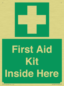 First Aid Kit Inside Here